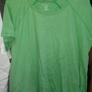 Ulla Popken Vibrant Green Short Sleeve Tee